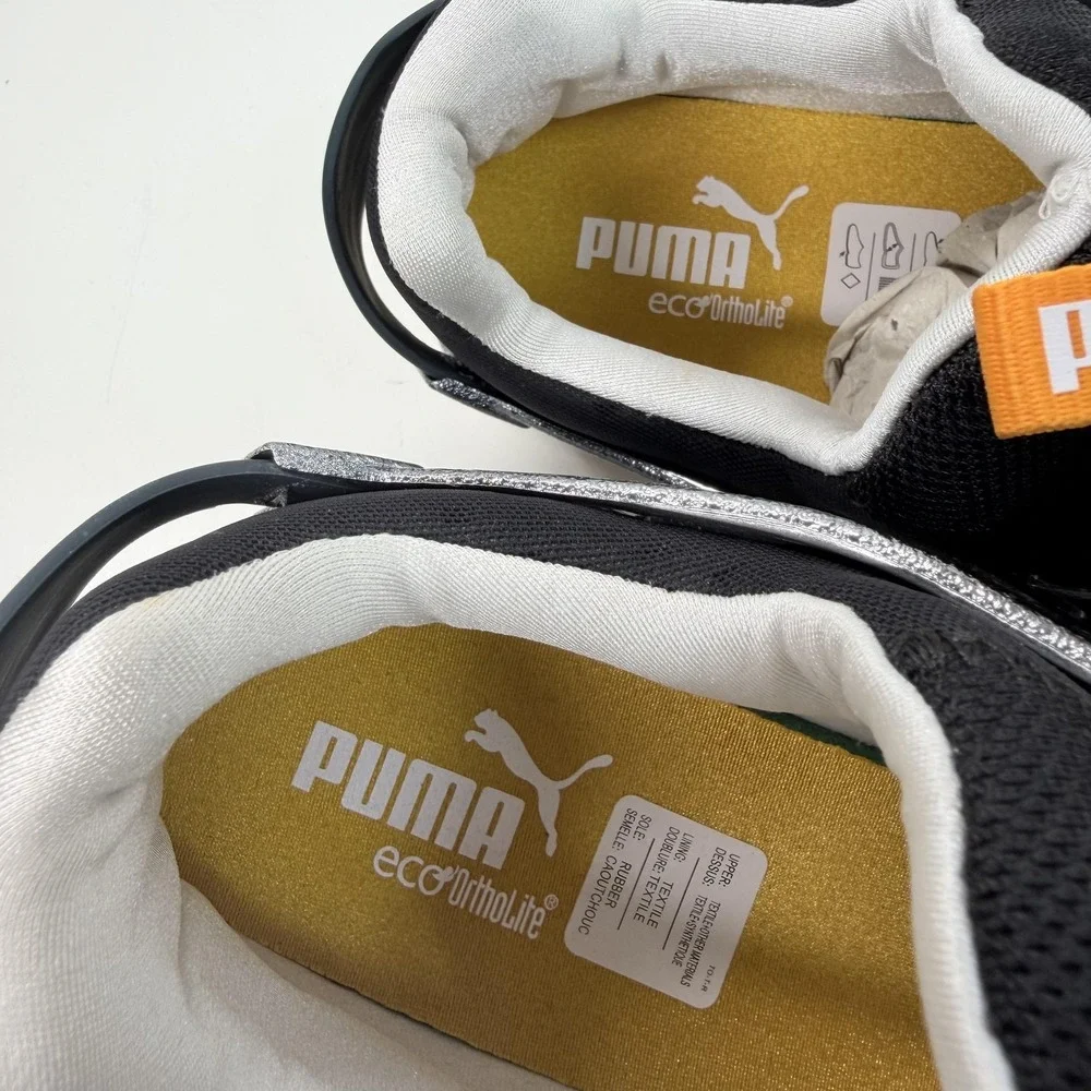 Puma Disc System Shoes Womens Size 7 Black Running Sneakers Cushioned 356389-01